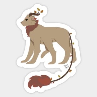 Six-Legged Lion Sticker